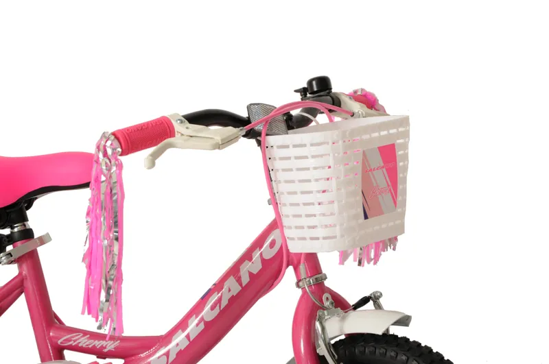 Salcano Cherry 14 Inch Wheel Kids Bike Pink and White-7